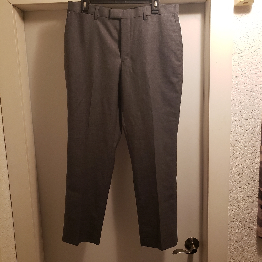 Banana Republic Men 33/30 Gray Dress Pants Standard Fit Formal